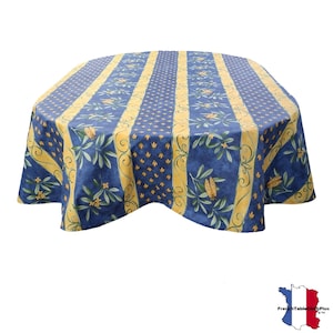 Cigale Oval Acrylic Coated Tablecloth