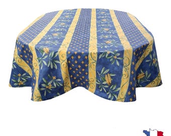 Cigale Oval Acrylic Coated Tablecloth