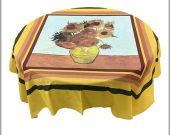 Van Gogh Sunflower 100 percent Cotton Table Art