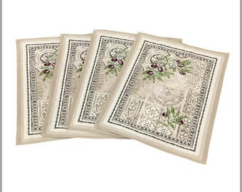 Citrus Roman Jacquard Tapestry Weave Placemats