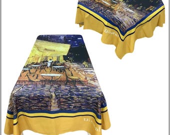Van Gogh Cafe 100 % Cotton French Tablecloth or Runner
