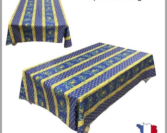 Cigale Acrylic Coated Stripe Design Tablecloth