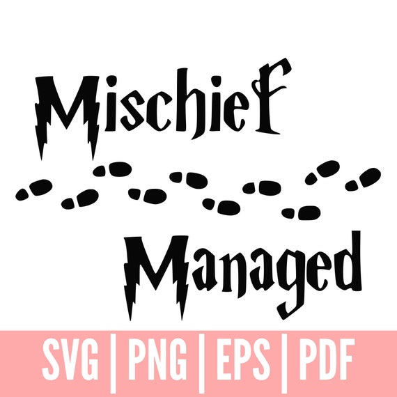 Download Free Harry Potter Inspired Mischief Managed Svg Png Pdf Eps Etsy SVG Cut Files