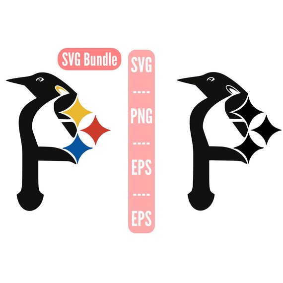 Pittsburgh Penguins 2 In 1 Svg Bundle Free 2 Hq Pngs To Use Etsy