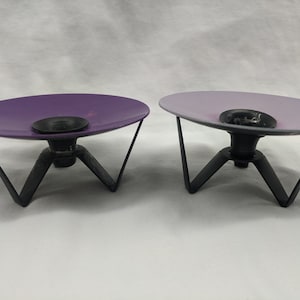 Vintage Mid Century Modern Laurids Lonborg candle holders -- set of two -- Made in Denmark
