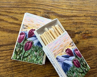 Spring Sunset Decorative Matchbox