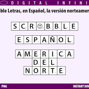 SCRABBLE SVG, Scrabble TILES Svg, Scrabble Font Svg, Spanish Scrabble Svg, Joker Svg, Files for Cricut