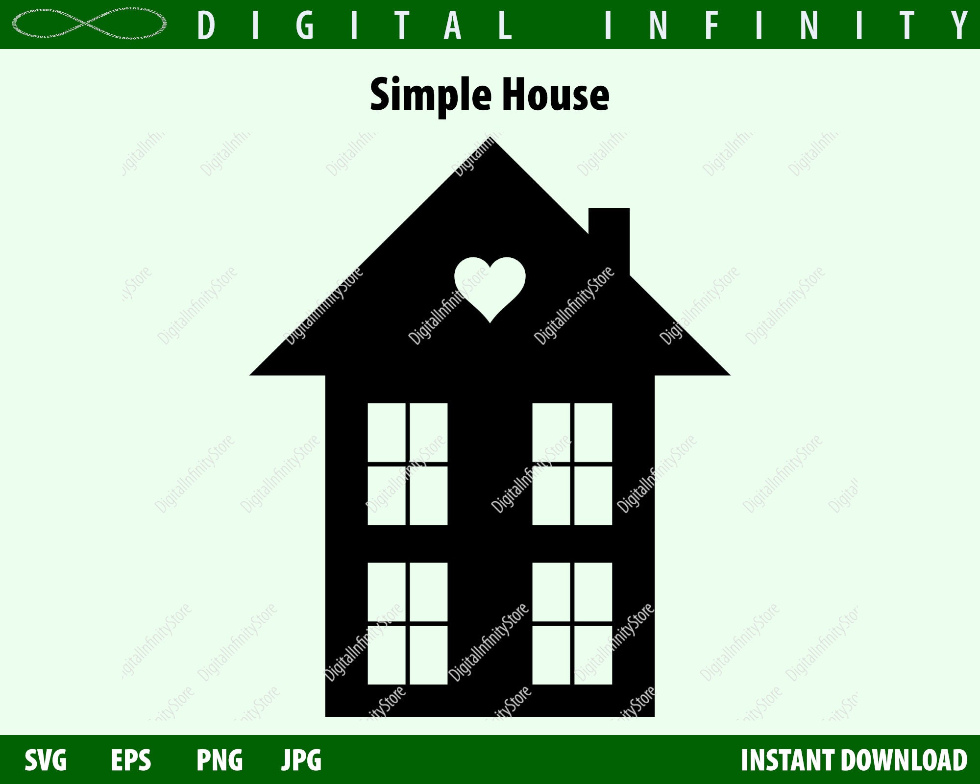 HOUSE SVG for Commercial Use, Simple House Svg, House CLIPART, House
