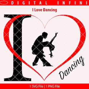 Love Dance SVG: Heart Dancers File for Cricut (Digital Download)