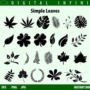 LEAVES SVG for Commercial Use, LEAF svg, Fall Leaves Svg Bundle, Autumn leaves svg Leaves Clipart, Files for Cricut