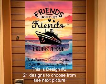 Custom magnetic cruise Ship door decoration, personalized cruise door magnet sign, stateroom cruise door banner, caribbean Cruising vacation