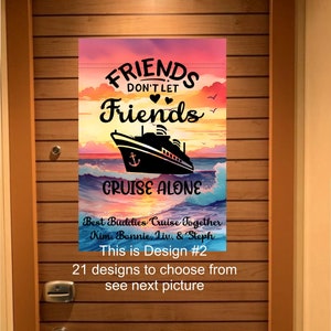 Custom magnetic cruise Ship door decoration, personalized cruise door magnet sign, stateroom cruise door banner, caribbean Cruising vacation