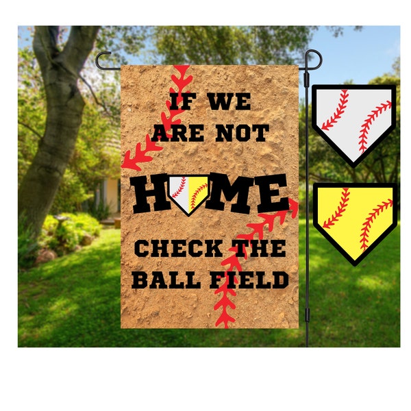 Garden Flag, Flag, Softball Garden Flag, Baseball Garden Flag, Baseball Fan, Softball Fan, Sports Fan, Baseball Family, Softball Family