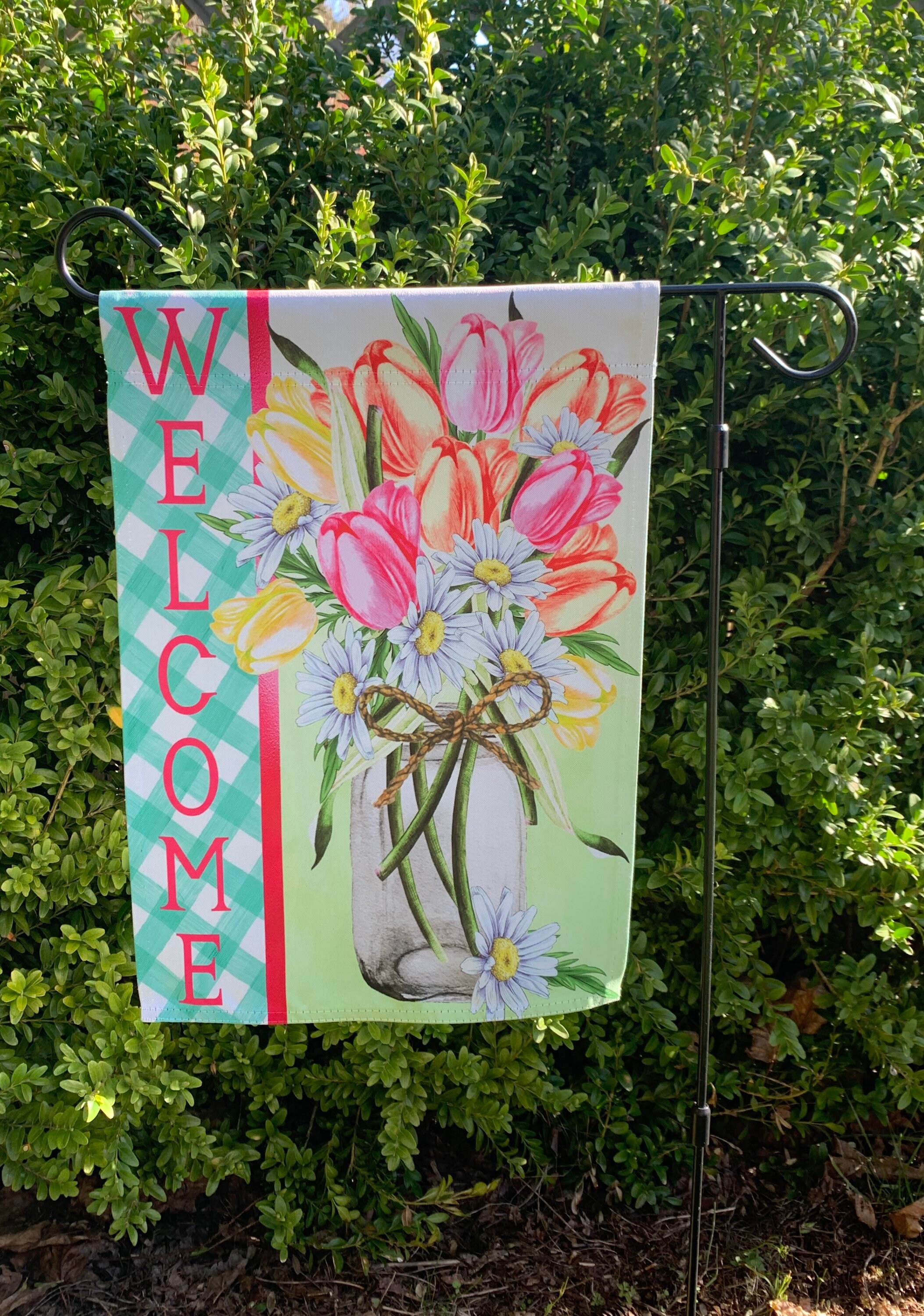 Tulipanes de primavera y verano en bandera de jardín de tarro | Etsy