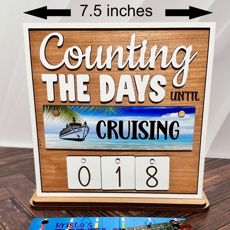 Countdown Plates Interchangeable Wood Countdown Sign Name Plates, Signs at ...