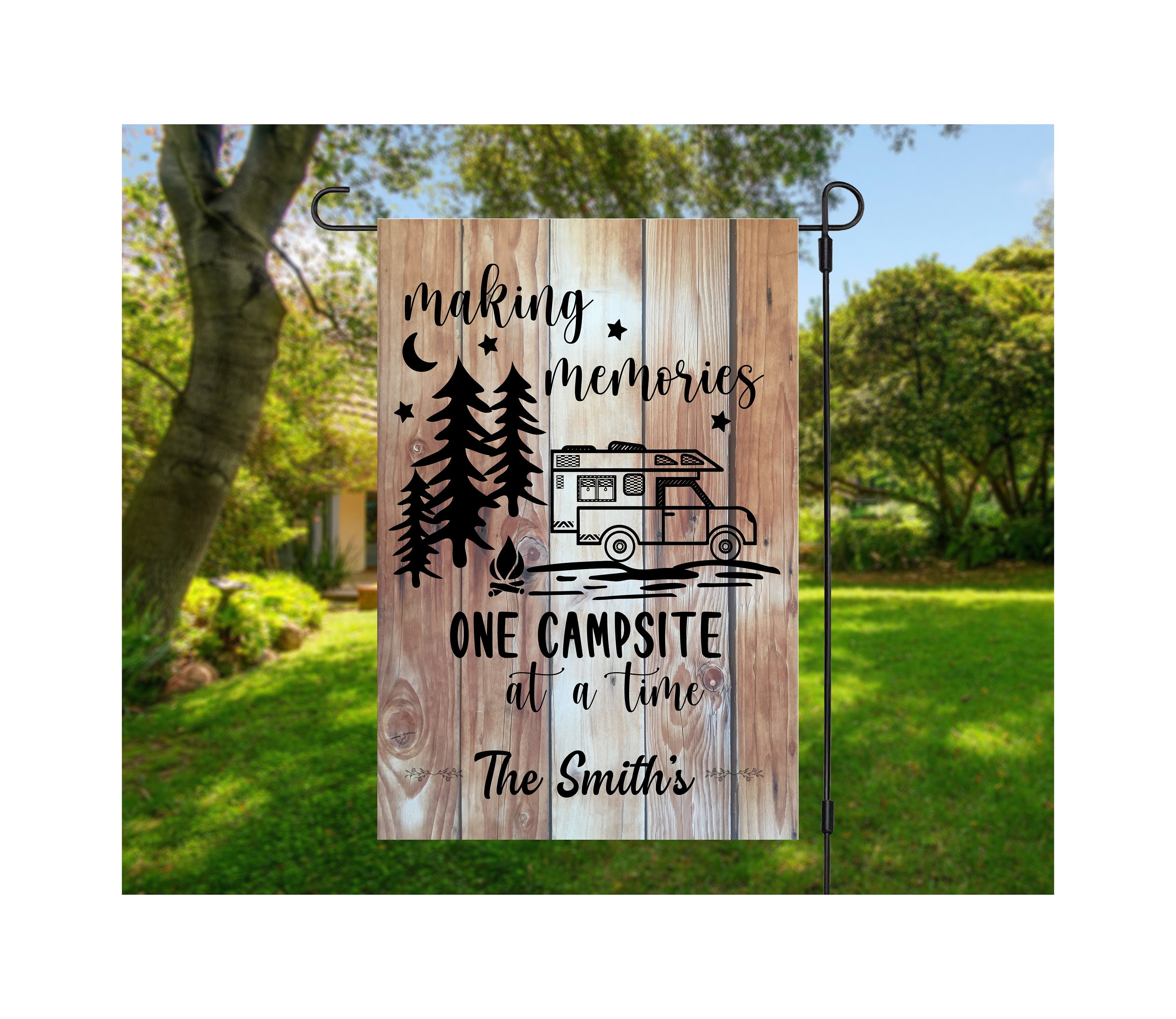 Custom Camping Flag Personalized Camping sign Camping Etsy