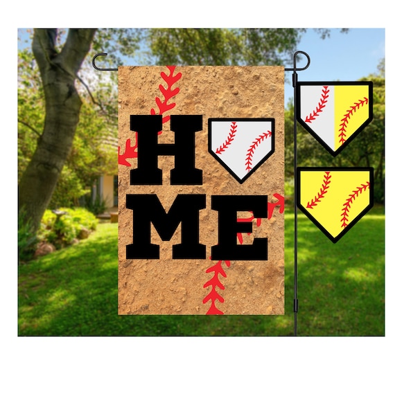 Garden Flag Flag Softball Garden Flag Sports Fan Baseball Etsy