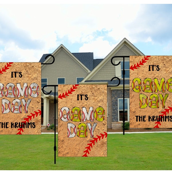 Baseball Garden Flag Etsy