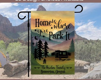 Personalized Camper Garden Flag: Custom Camping Decor