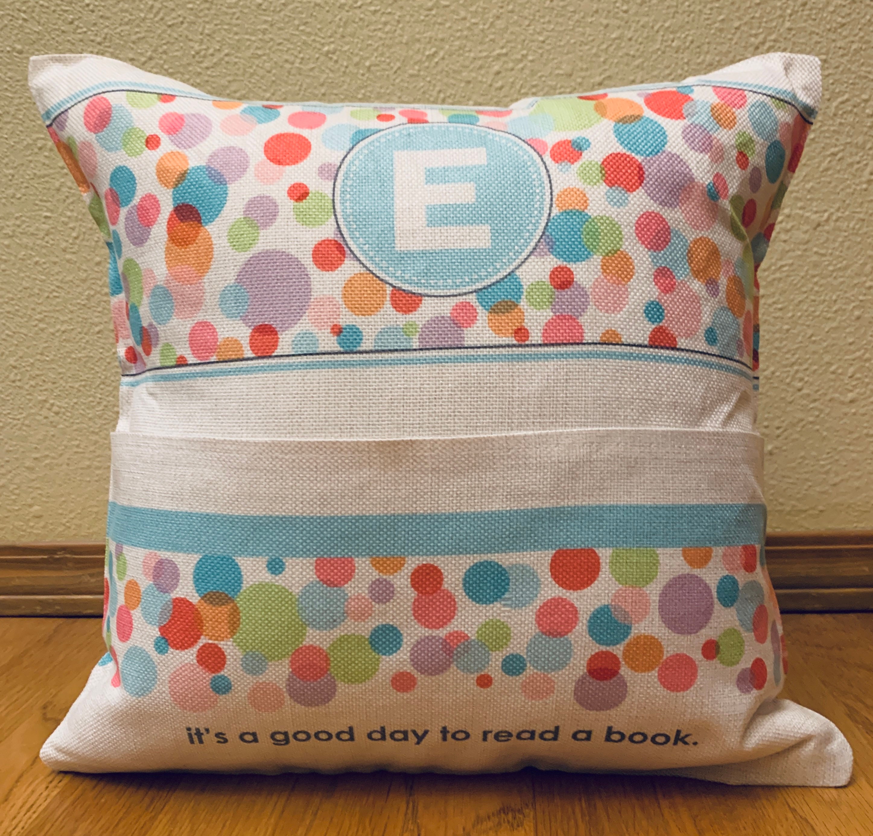 Custom reading pillow teen reading pillow kids pillow Etsy