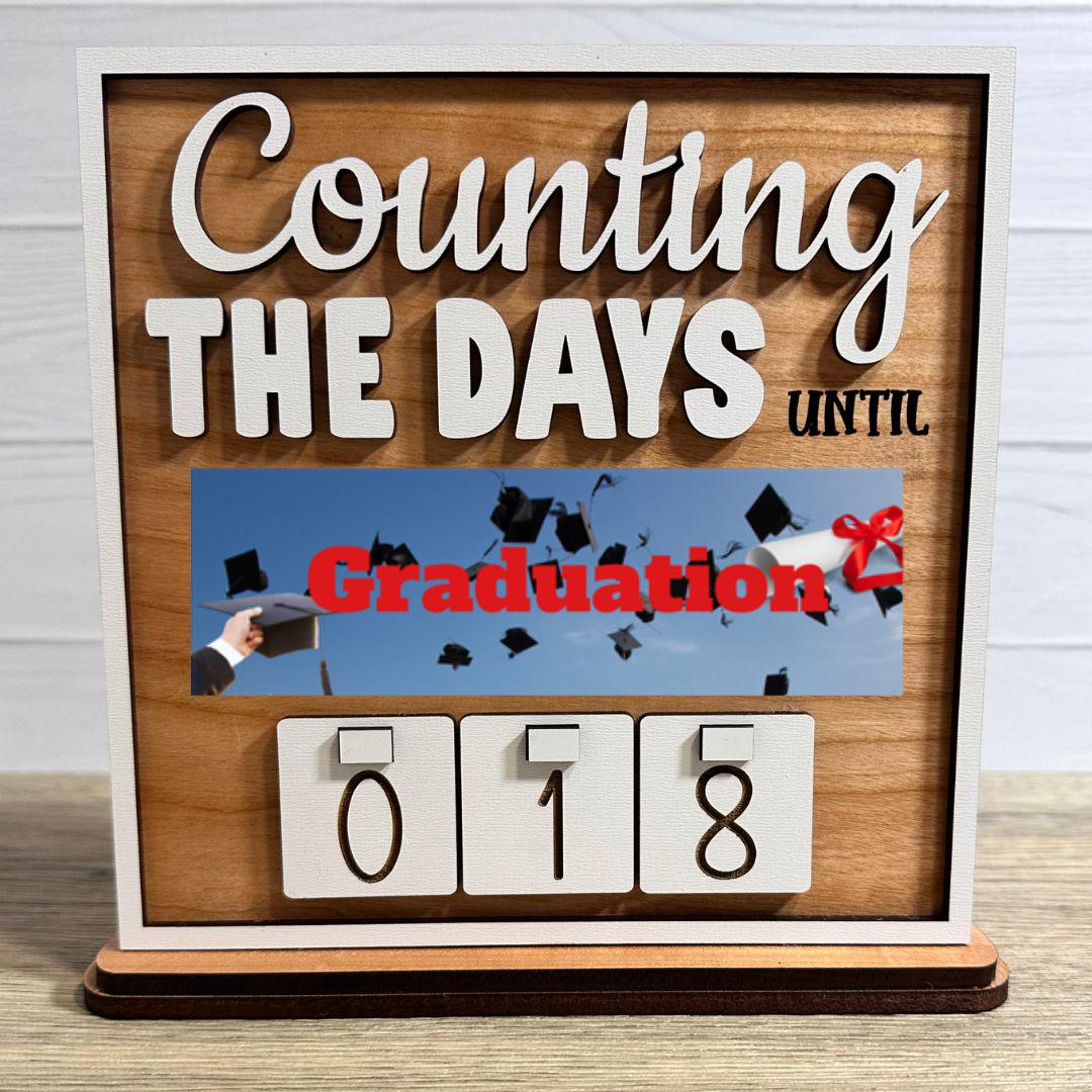 Spring Break Countdown Sticker Spring Break Countdown Sign With Interchangeable Plates for Vacations ...