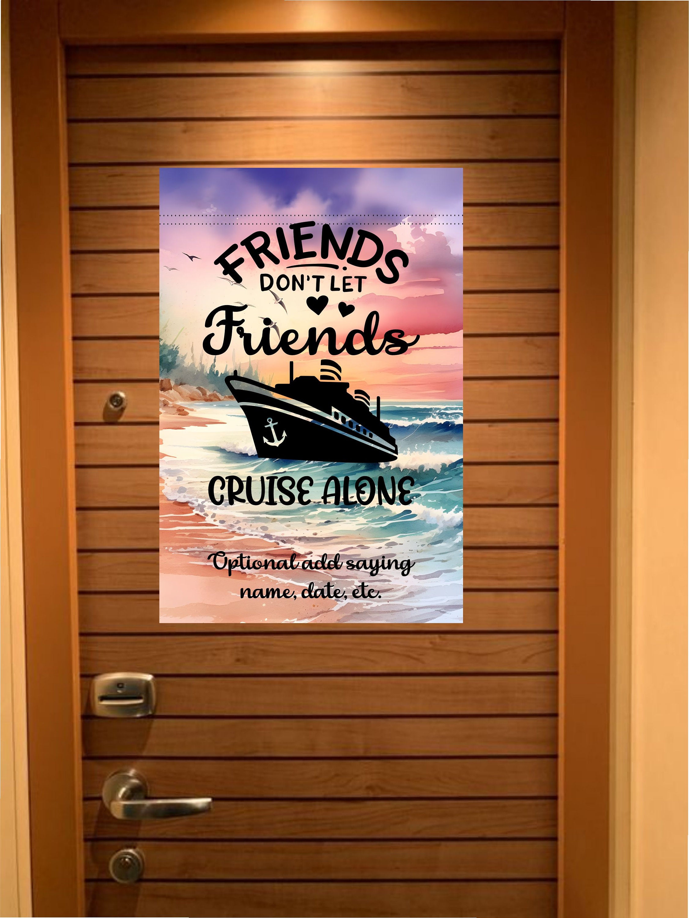 Custom Magnetic Cruise Ship Door Decoration, Personalized Cruise Door