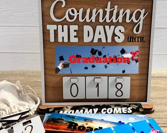 Graduation Countdown Sign, Gift for Graduate, Reusable for Holidays, Events, Special Occasions