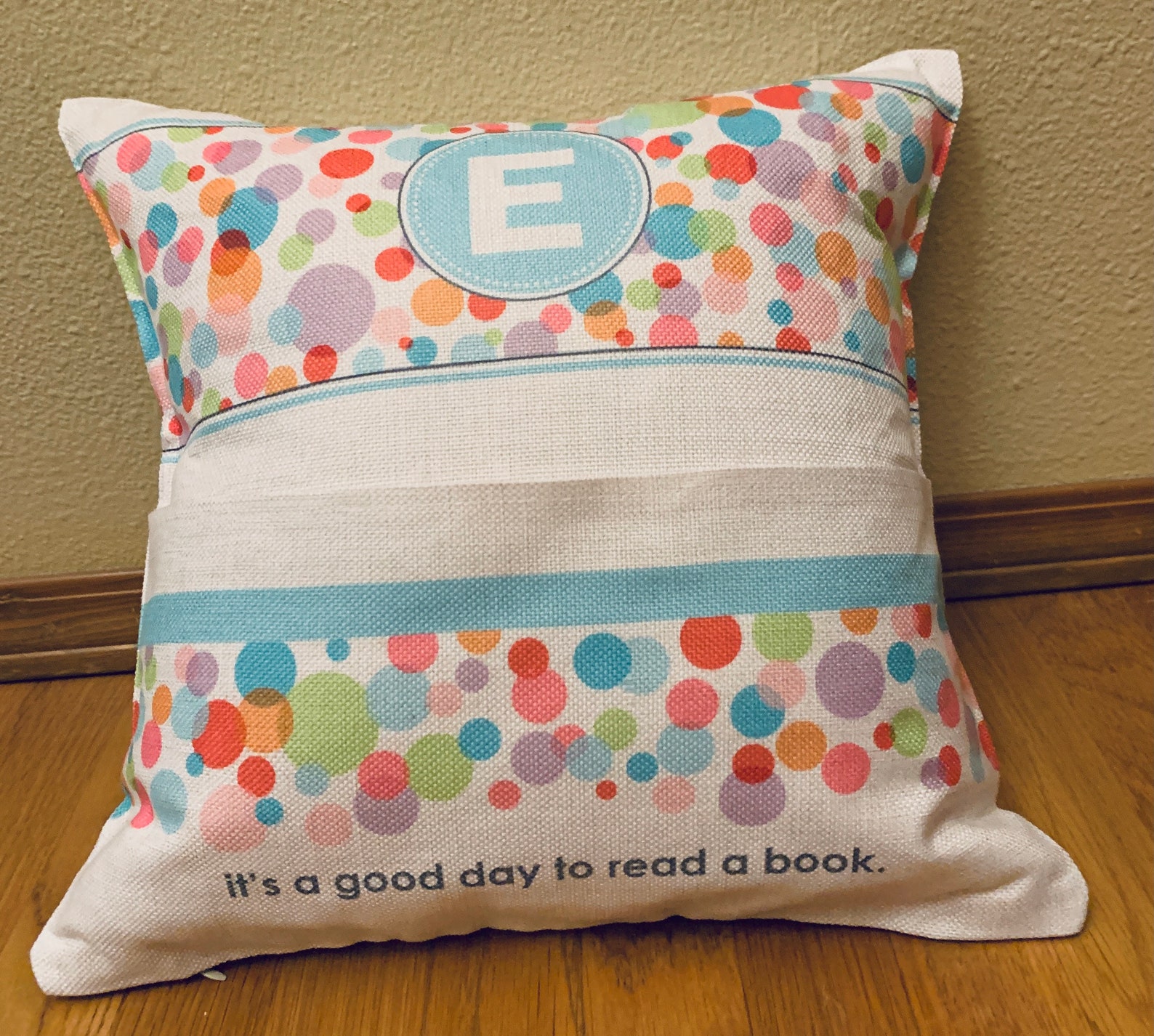 Custom reading pillow teen reading pillow kids pillow Etsy