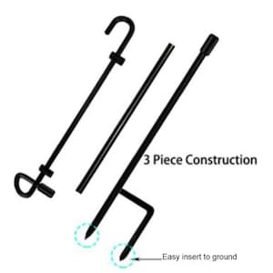 Garden Flag Pole, 3 piece Flag pole for a Garden Flag