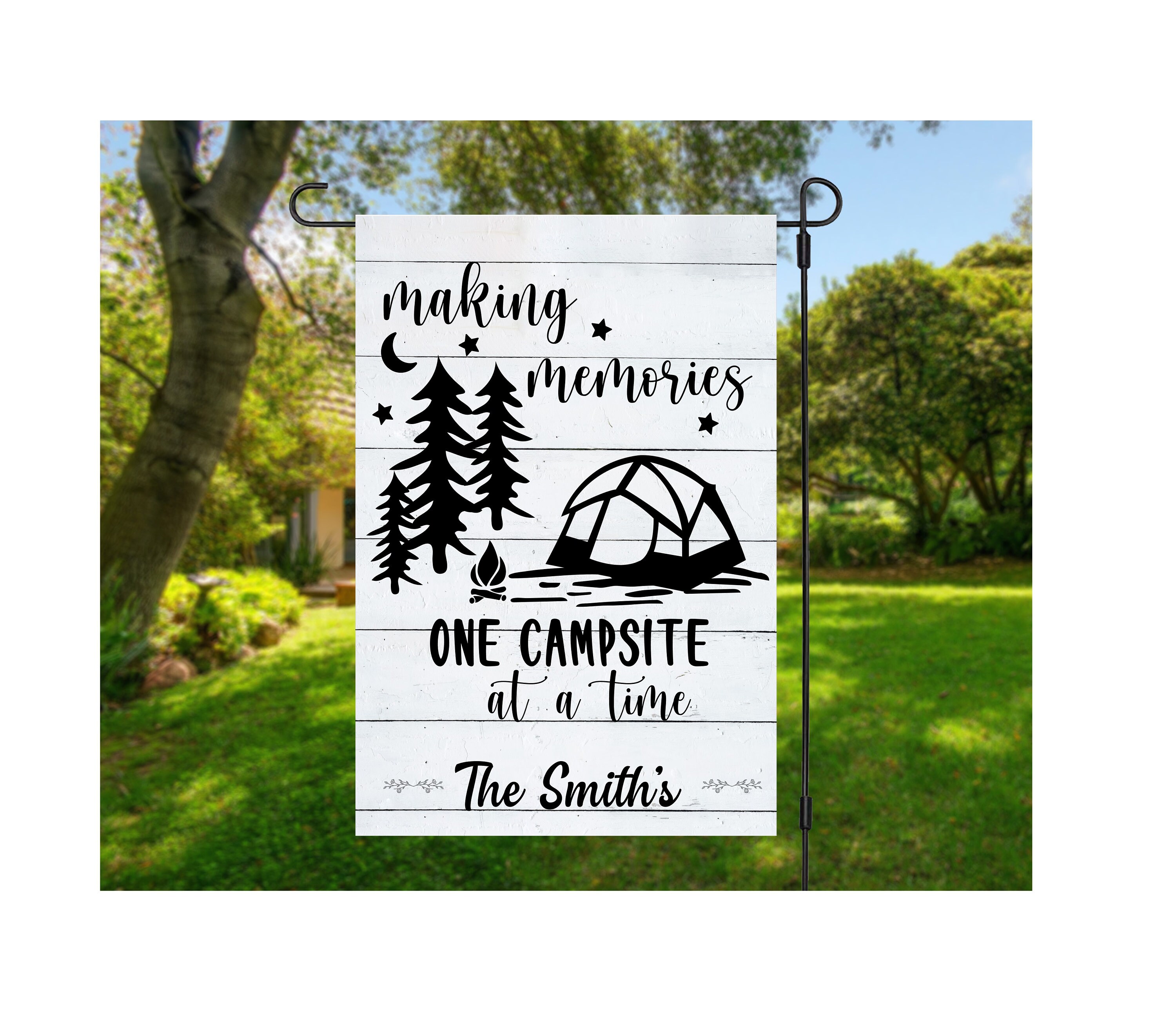 Custom Camping Flag Personalized Camping Sign Camping Etsy Canada