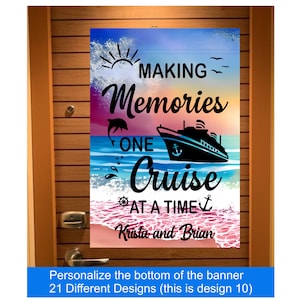 Cruise Ship door decoration, Custom magnetic Cruise Ship Banner, Cruise Door Magnet, Cabin Door Sign, Cruising vacation, Couples Cruise Trip