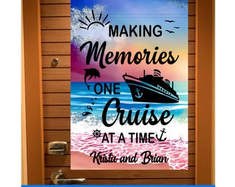 Cruise Ship door decoration, Custom magnetic Cruise Ship Banner, Cruise Door Magnet, Cabin Door Sign, Cruising vacation, Couples Cruise Trip
