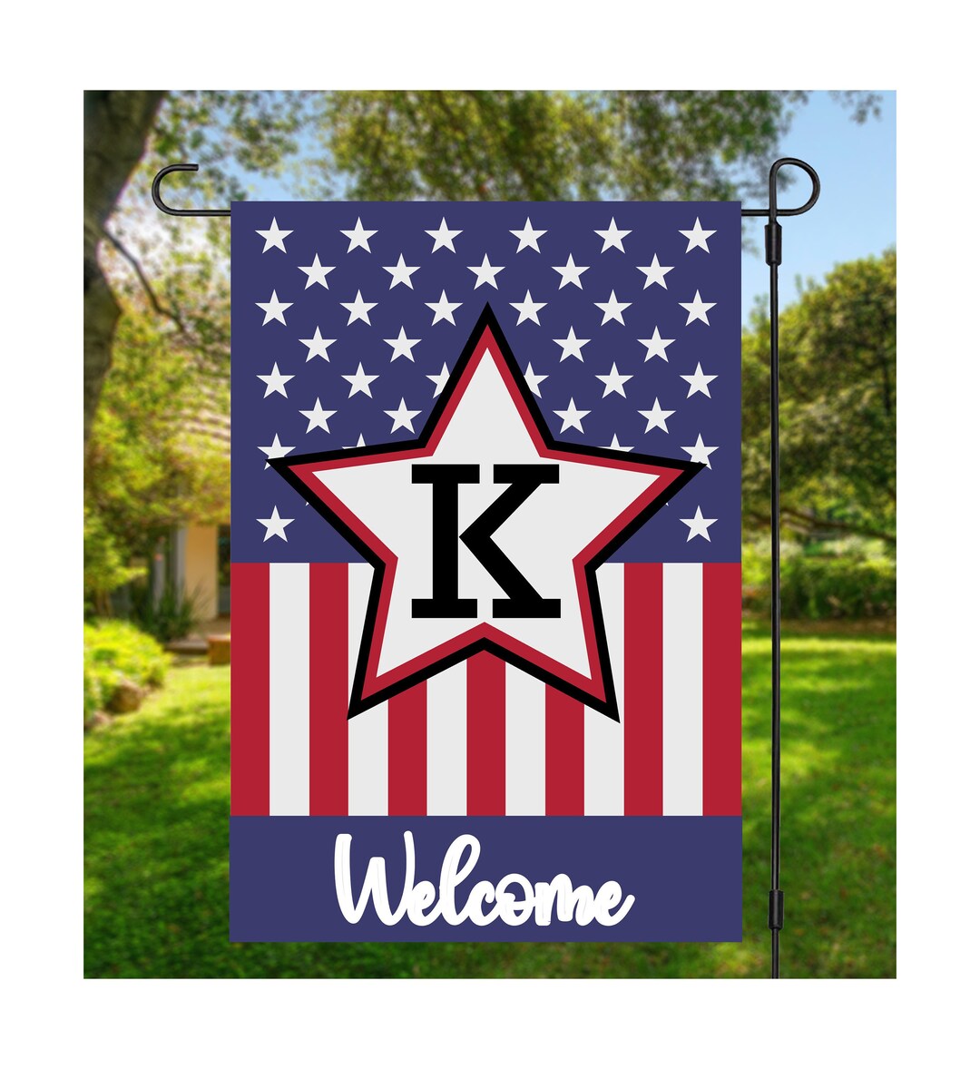 American Flag, Garden Flag, Custom Garden Flag, Personalized Flag