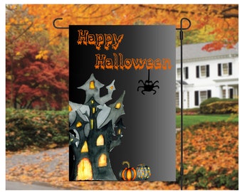 Halloween Flag, Halloween Yard decoration, Halloween Decoration Trick or Treat Happy Halloween Fall Decoration Yard Fall sign, haunted house
