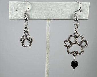 Paw Print Charm Earrings