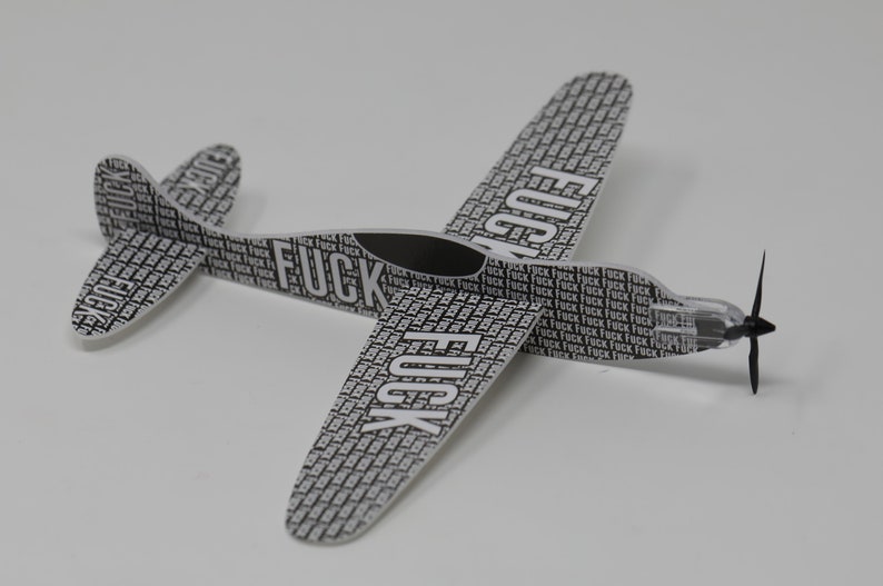 The Flying Fuck Plane stocking filler UK men dad Christmas secret Santa Friend Gift Funny Sarcastic Airplane Novelty Adult Swear Friend Gift 