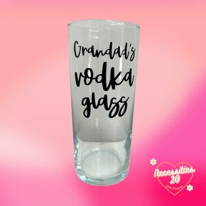 Personalised vodka glass / hi ball / tall / 18th gift / 21st birthday / 30th / 40th / 50th / him / her / Malibu / secret santa / Christmas