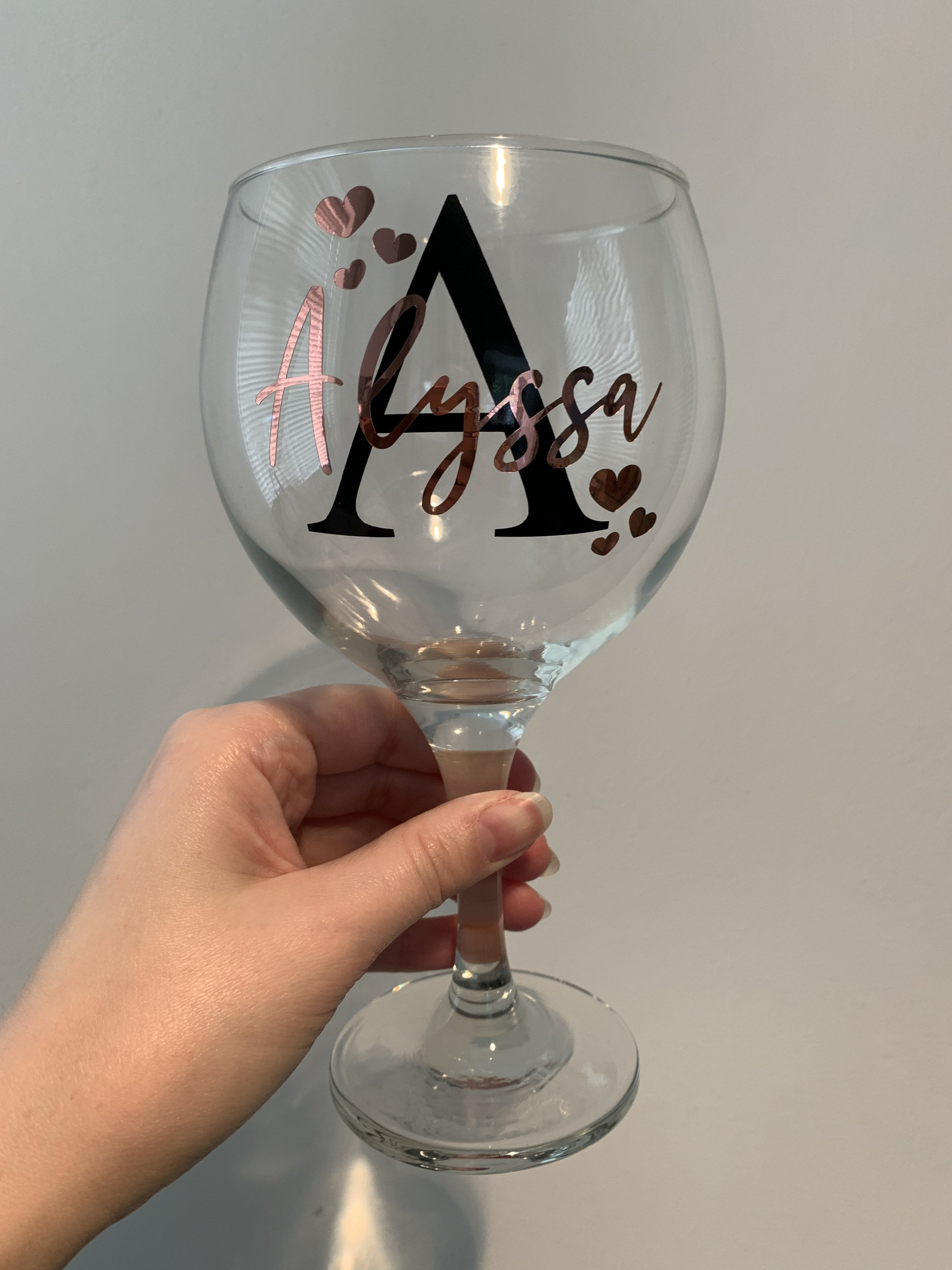 Gin glass / gin / personalised gin glass / drinkware / Etsy