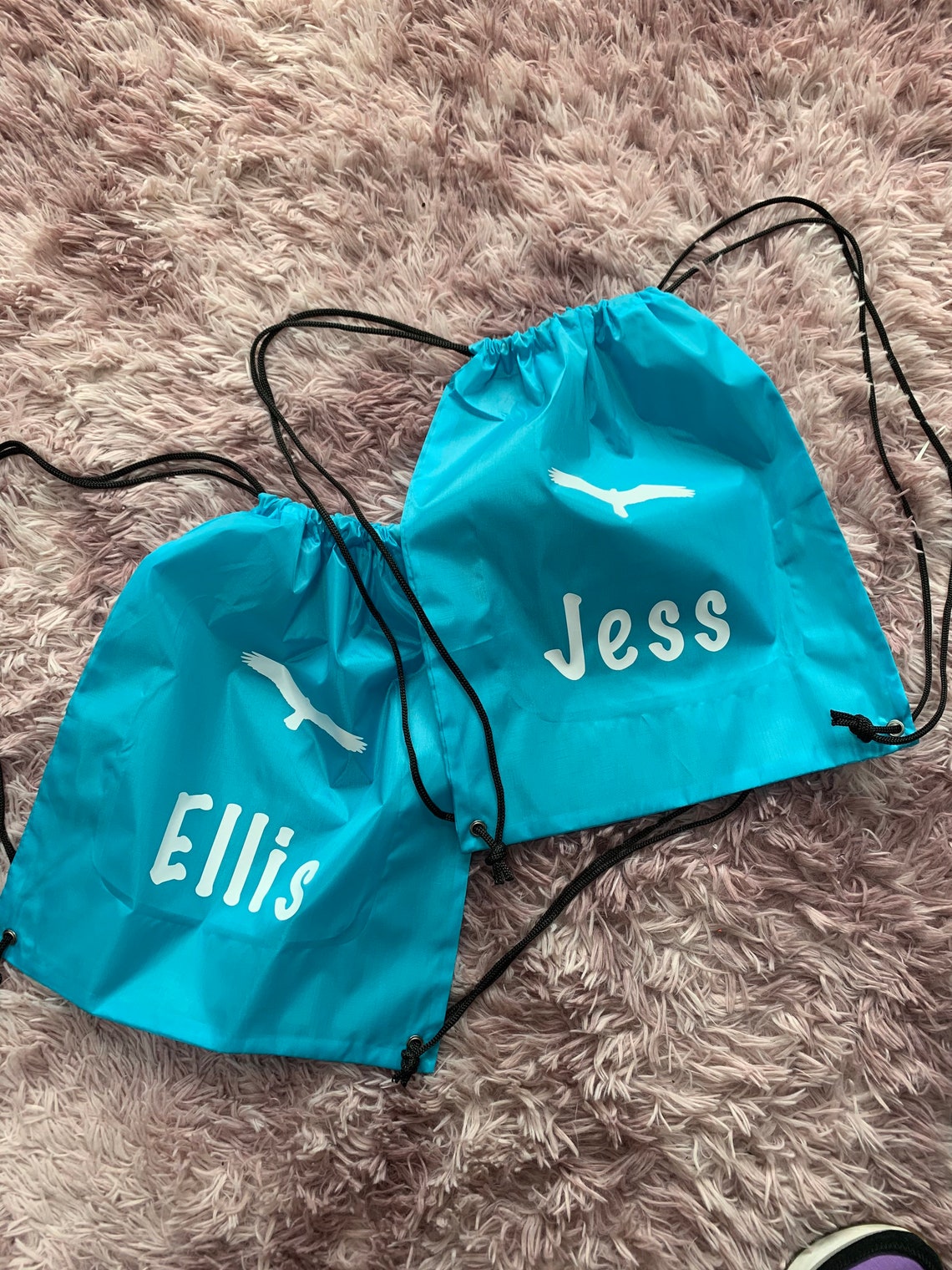 School bag / PE bag / PE kit bag / drawstring bag / back to Etsy