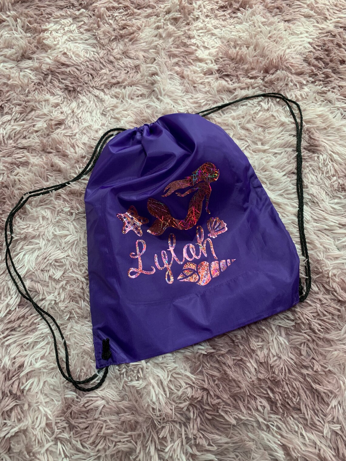 School bag / PE bag / PE kit bag / drawstring bag / back to Etsy