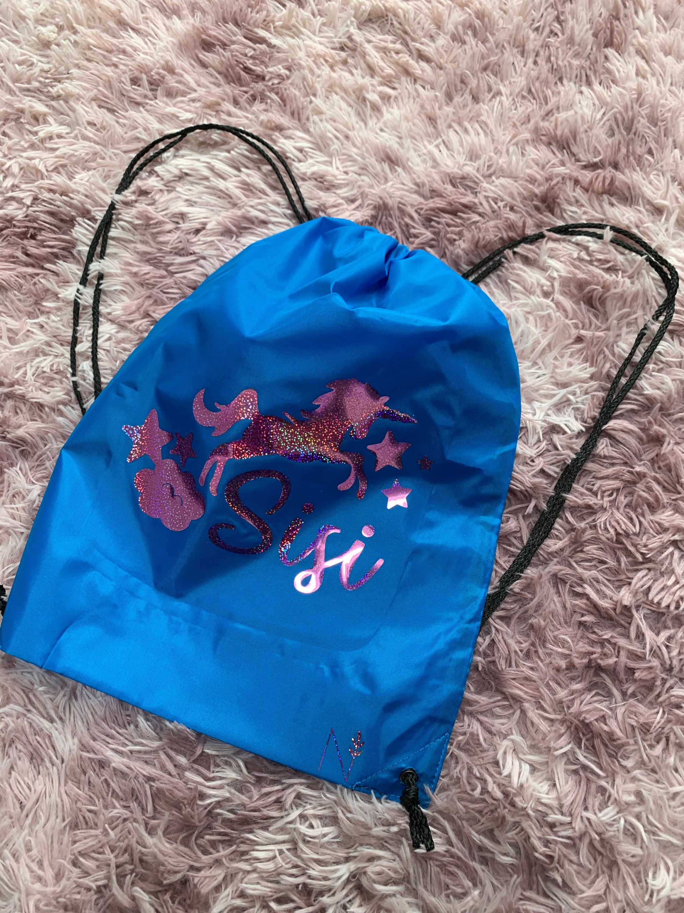 School bag / PE bag / PE kit bag / drawstring bag / back to Etsy