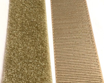 2" Wide Velcro® Brand MIL-SPEC Desert Tan Hook and Loop Set - 1 YARD - Uncut