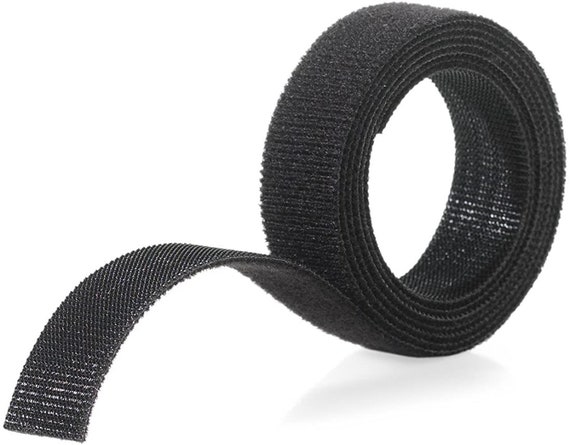 VELCRO Brand One Wrap Double-Sided Hook & Loop Tape - Black (By the Yard)