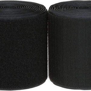 3&quot; Wide Velcro® Brand MIL-SPEC Black Hook and Loop Set -Sew-On Type - 1 YARD