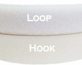 Velcro® Brand 1" Wide Hook and Loop Set - SEW-ON TYPE- 10 Yards - White