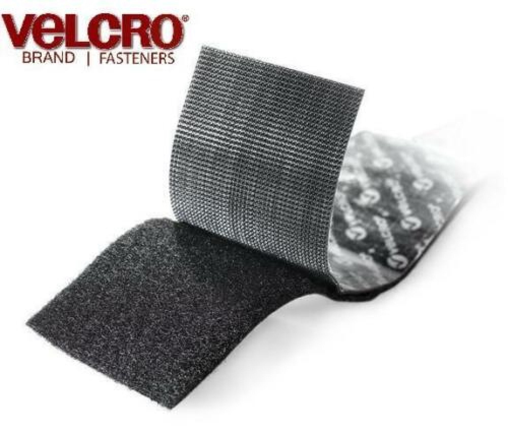 Fabric VELCRO R BRAND Fasteners Sticky Back for Tape 4x6 Black for