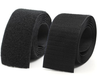 2" x 24" Velcro® Brand MIL-SPEC Black Hook and Loop Set -Sew-On Type