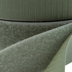 4&quot; Velcro® Brand MIL-SPEC Foliage Green Sew-On Type Hook and Loop Set - 1 YARD - Uncut