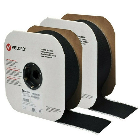 Velcro® Brand 2 Wide MIL-SPEC Black Hook and Loop Set - SEW-ON TYPE - 1  YARD