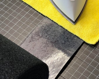 4&quot; WIDE Velcro® Brand HEAT ACTIVATED(Iron-On)  Hook and Loop Fastener Set - Sold by the Foot